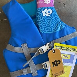 XO Blue Life Jacket with Safety Straps